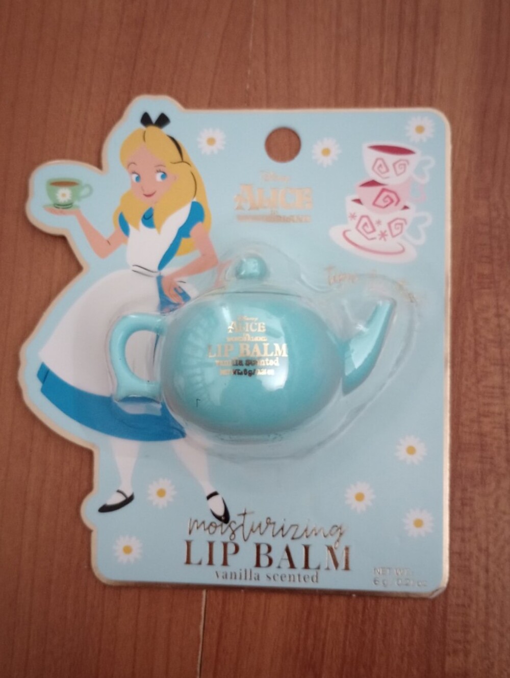New Disney Alice in Wonderland Teapot Lip Balm - Light Blue